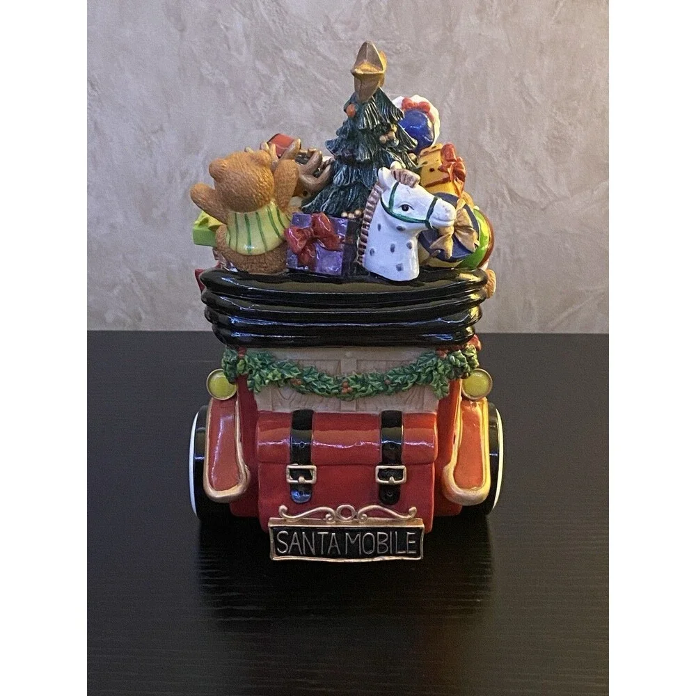 Fitz and Floyd Santa Mobile musical figurine plays We Wish You A Merry Christmas
